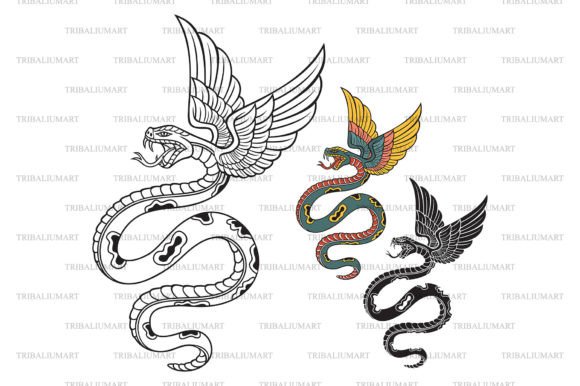 Old School Snake Graphics & Illustrations Review