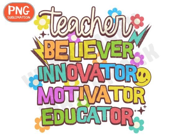 Retro Teacher PNG & Vintage Graphics for T-Shirt Designs