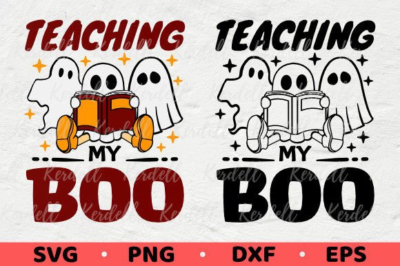 Teaching My Boo Halloween Teacher Ghost Graphics